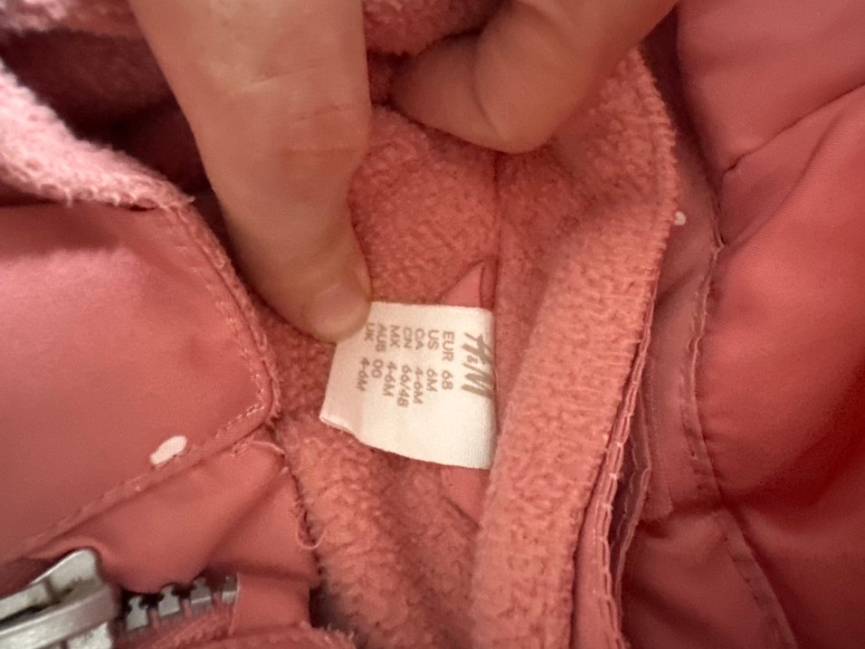 Pembe Fermuarlı Bebek Kız astronot Tulum mont - Görsel 4