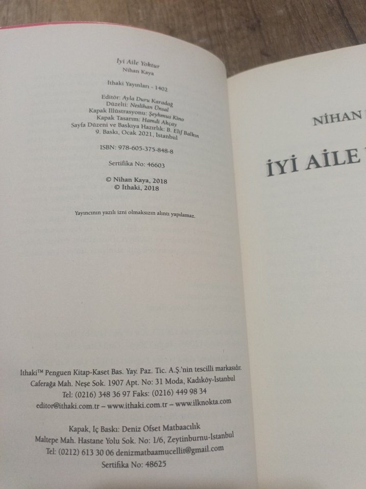 İyi Aile Yoktur - Nihan Kaya - Görsel 3