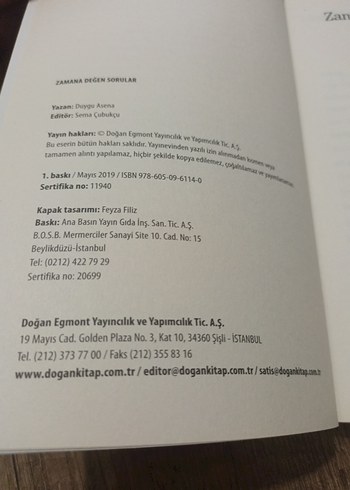 Duygu Asena - Zamana Degen Sorular - Görsel 3