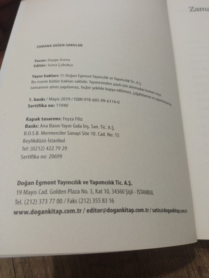 Duygu Asena - Zamana Degen Sorular - Görsel 3