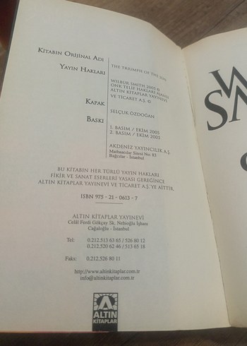 Güneşin Zaferi - Wilbur Smith - Görsel 3