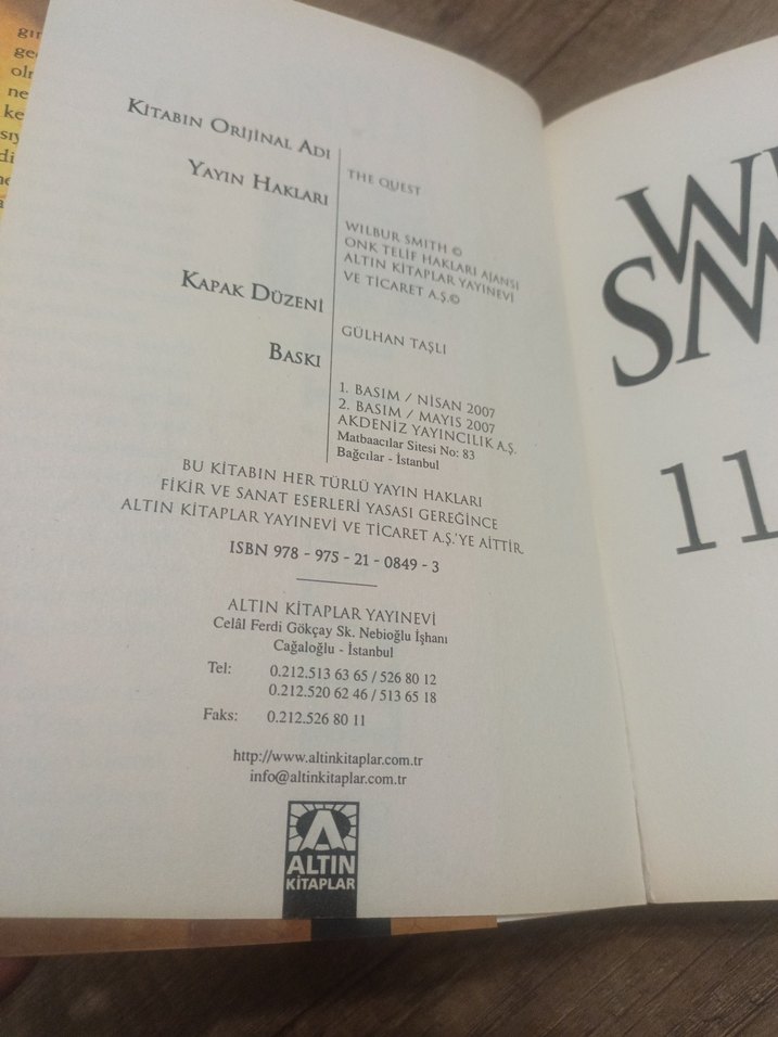 Wilbur Smith - 11. Yazıt Romanı - Görsel 3