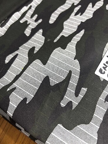 Kamuflaj desenli Gabardin Kot Kumaş
