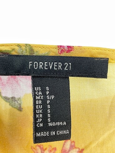 s Beden sarı Renk Forever 21 Kısa Elbise %70 İndirimli.