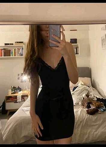 Sheinside siyah mini elbise