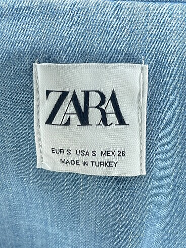 s Beden mavi Renk Zara Günlük Elbise %70 İndirimli.