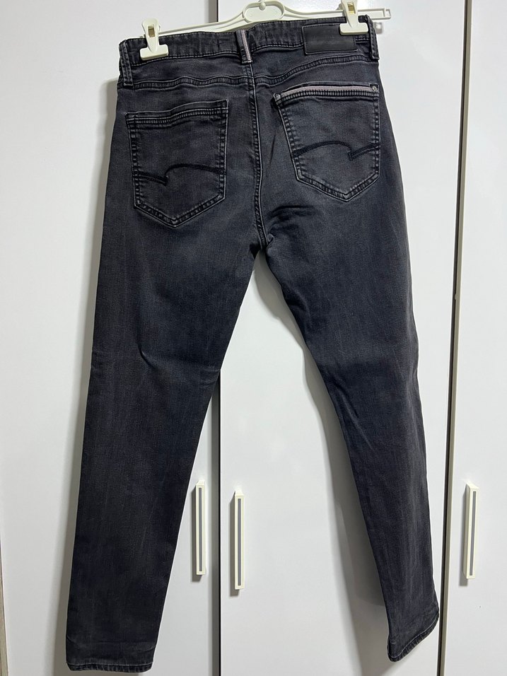 Siyah Erkek Denim Jean Pantolon - Görsel 2
