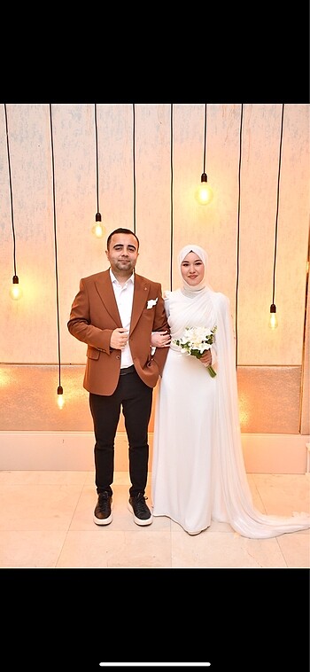 Tesettür nikah elbisesi
