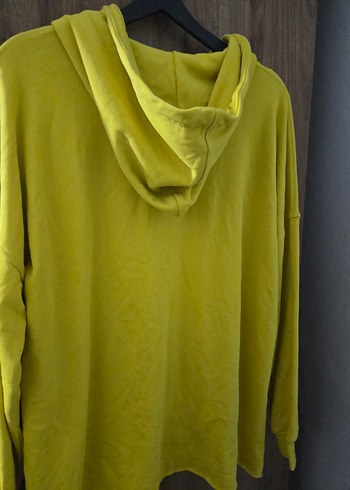 Sarı Fermuarlı Kadın Sweatshirt - Görsel 3