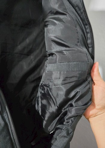 Gri Kapüşonlu Erkek Yelek - Görsel 3