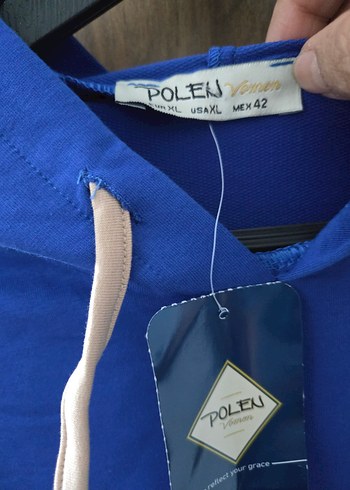 Kadın Renkli Denim Detaylı Sweatshirt - Görsel 4