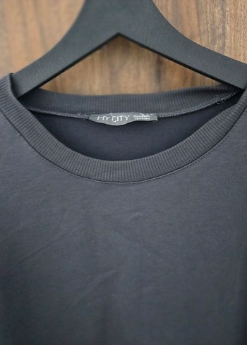 Gri Uzun Kollu Salaş Sweatshirt - Görsel 3