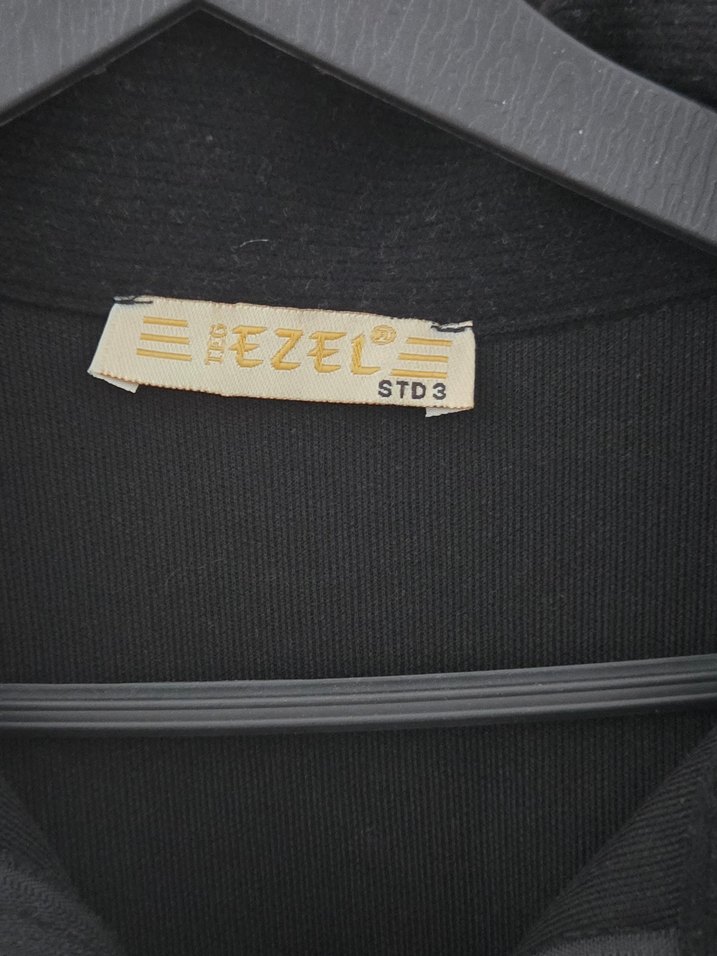 Siyah Kadın Fermuarlı Midi Hamile Ceketi - Görsel 2