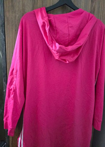 Kadın Pembe Uzun Fermuarlı Ceket - Görsel 4