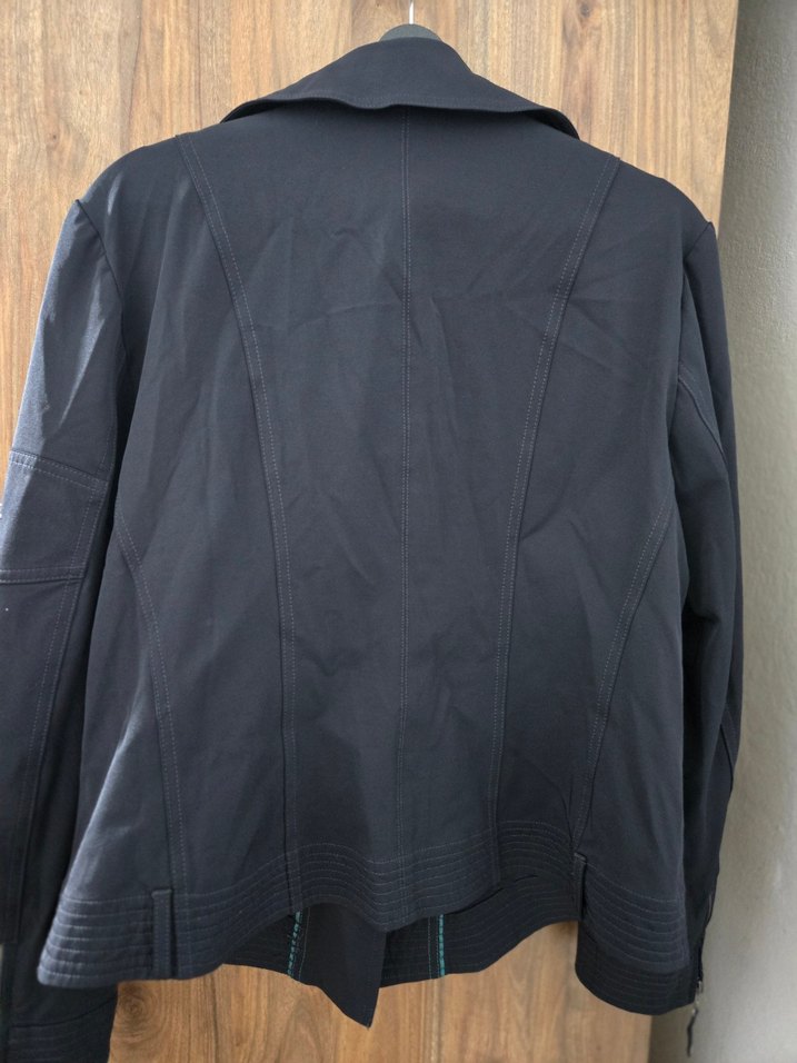 Fermuarlı Lacivert Kadın Ceket - Görsel 5