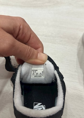 Siyah Erkek Çocuk Vans Spor Ayakkabı 22.5 numara - Görsel 3
