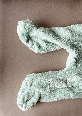 Su yeşili polar Bebek Erkek Tulumu - Görsel 3