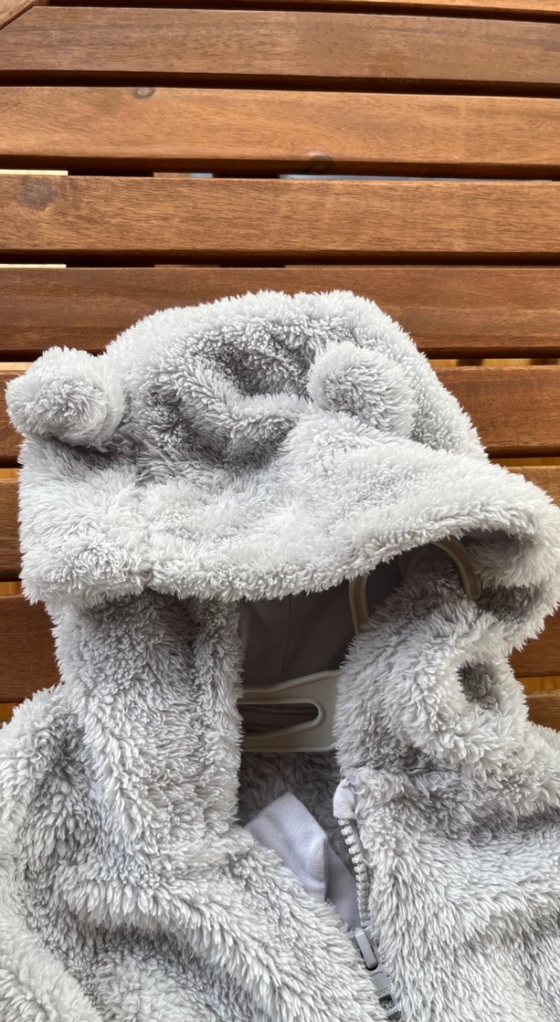 Gri Kürklü Bebek astronot Tulumu - Görsel 2