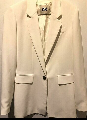 Beyaz beymen club blazer ceket 