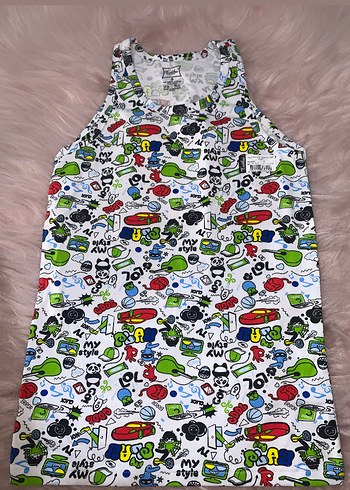 TUTKU DESENLİ ÇOCUK ATLET - Görsel 2