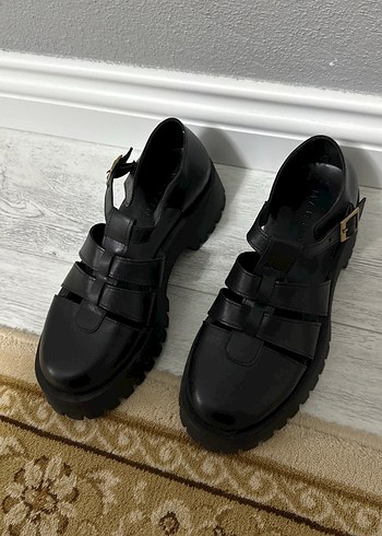 Marjin Marjin marka Siyah Goth Platform Topuklu Sandaletler numara 38