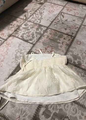 Nakışlı Beyaz Mini crop - Görsel 3