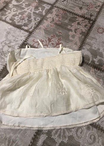 Nakışlı Beyaz Mini crop - Görsel 2