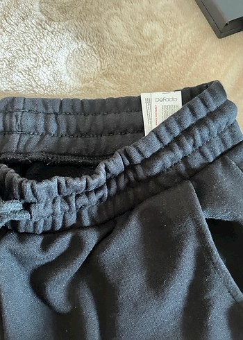 Kadın Siyah Rahat Kesim Midi Eşofman - Görsel 2