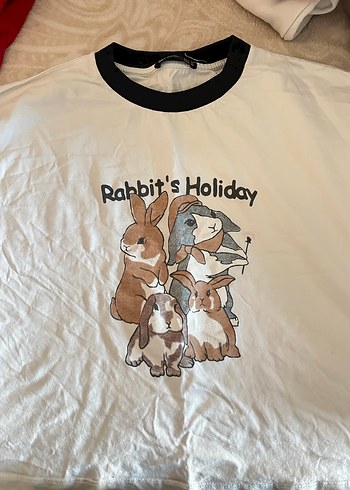 Kız Çocuk Baskılı Pamuklu Tişört - Görsel 4