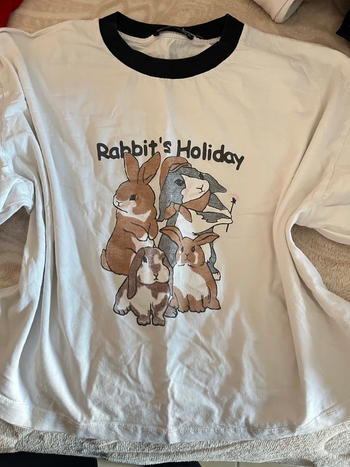 Kız Çocuk Baskılı Pamuklu Tişört - Görsel 2