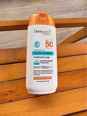 dermaction plus by watsons güneş kremi