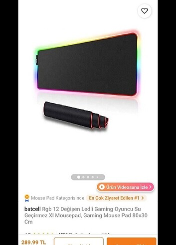 Rgb MousePad 80X30 - Görsel 4