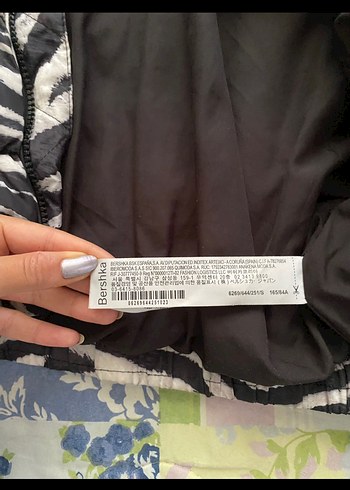 Kadın Gri Zebra Desenli Kısa  Ceket - Görsel 6