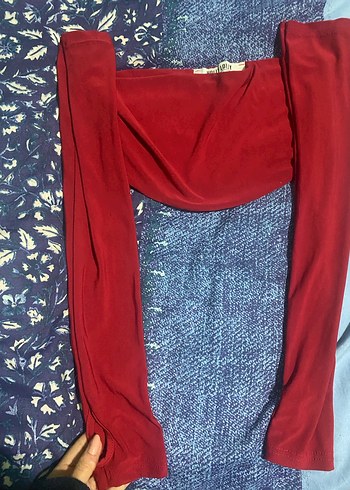 Parlak Kırmızı Kadın Drapeli Wrap - Görsel 2