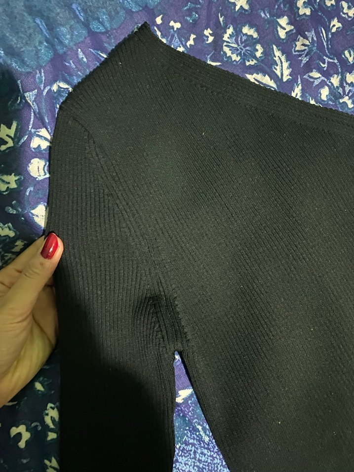 Siyah tek omuz body - Görsel 2