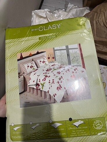 Çift kişilik pike takımı