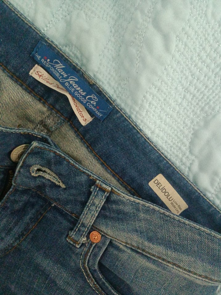 Mavi bol kesim y2k jean - Görsel 2