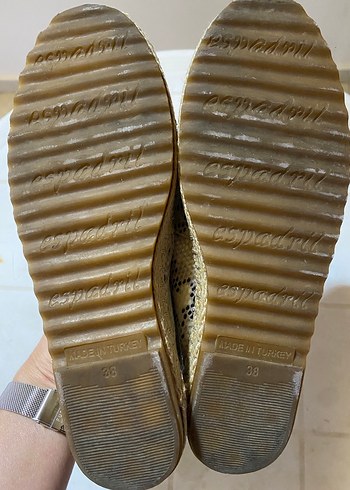 Gri Yılan Desenli Kadın Dolgu Topuk Espadril - Görsel 6