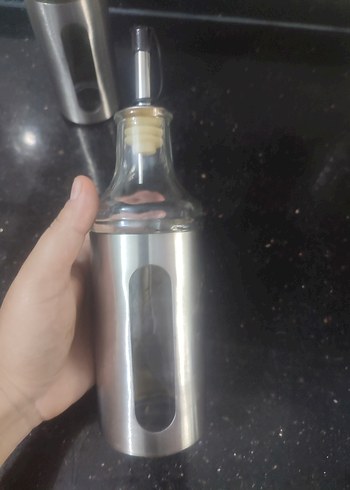 2K Paslanmaz Çelik Kaplamalı Cam Yağlık ve Sirkelik