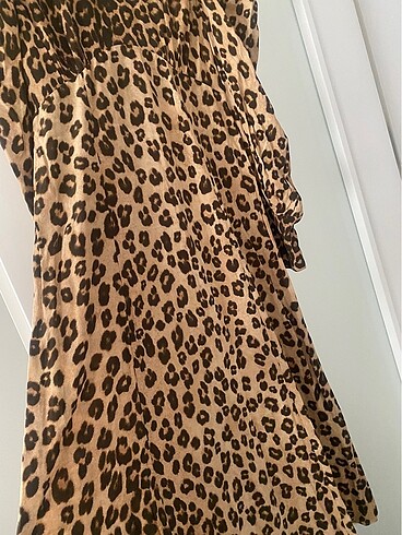 Zara leopar desen elbise