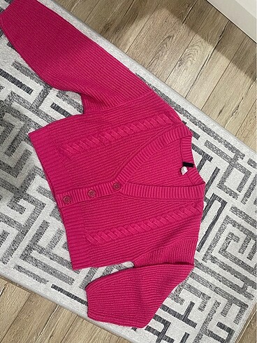 H&M H&M marka crop hırka kazak