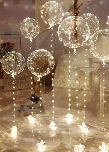 Şeffaf bobo balon 5 adet - Görsel 5