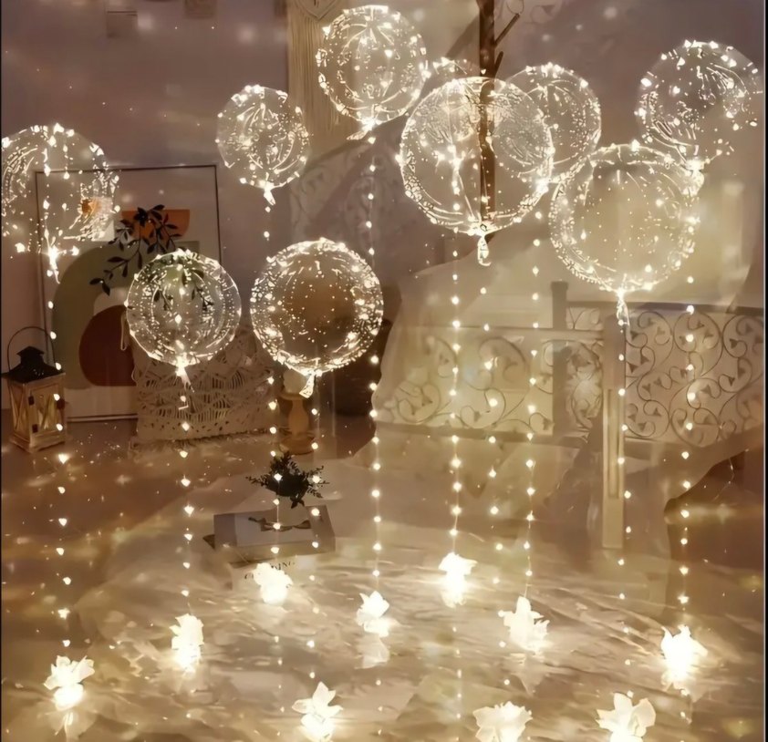 Şeffaf bobo balon 5 adet - Görsel 5