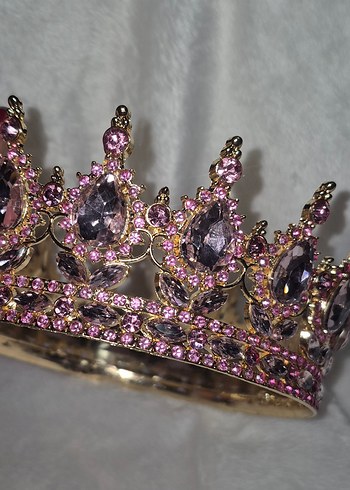 pembe prenses taç, pasta tacı - Görsel 9