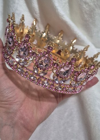 pembe prenses taç, pasta tacı - Görsel 5