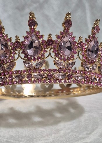 pembe prenses taç, pasta tacı - Görsel 6