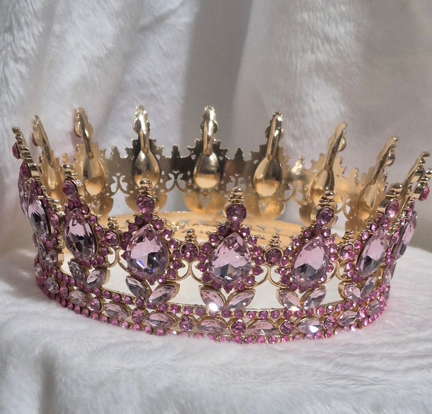 pembe prenses taç, pasta tacı - Görsel 4