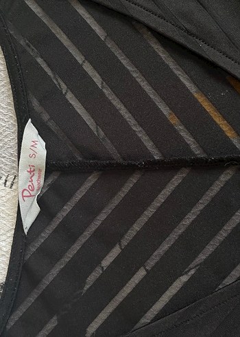 Siyah Zebra Desenli Midi Pareo - Görsel 8