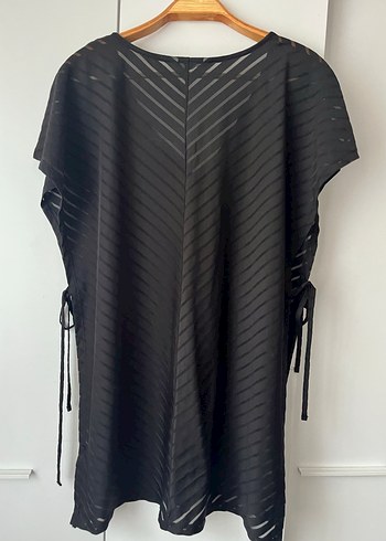 Siyah Zebra Desenli Midi Pareo - Görsel 7