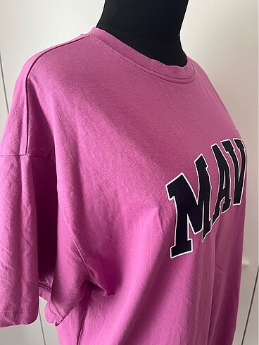 universal Beden Mavi oversize tshirt